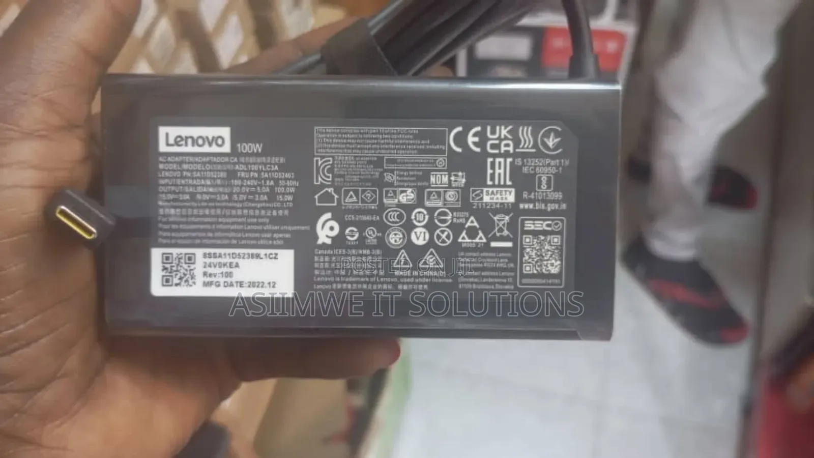 Original Lenovo 100w Usb-C Ac Adapter,