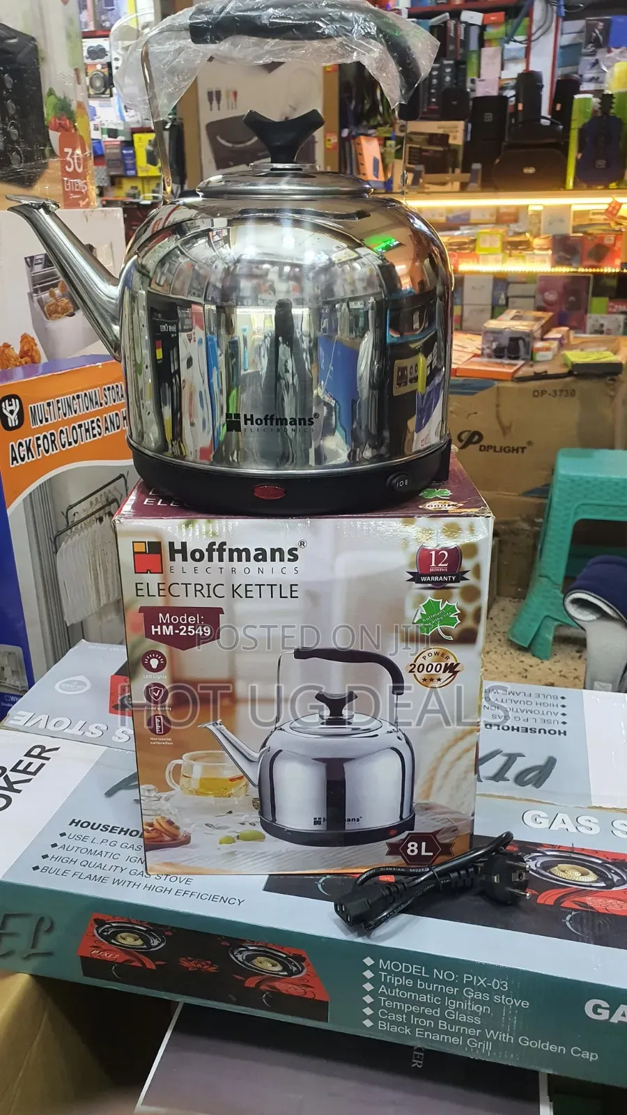 8l Hoffmans Hm-2549 Electric Kettle (8l Capacity, 2000w) - Multicolor