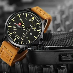 Naviforce Watch Brown Leather