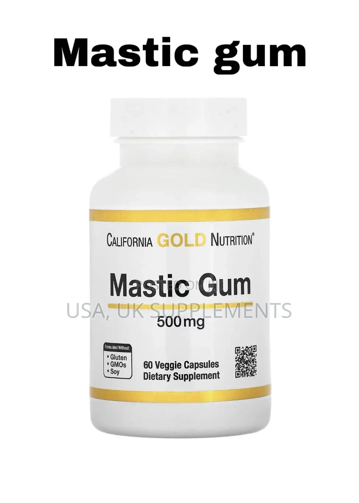 California Gold 500mg Mastic Gum 60capsules