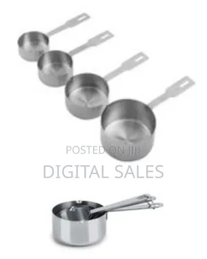 4pcs Measuring Cups Set Stainless Steel Measure Spoons Cookware