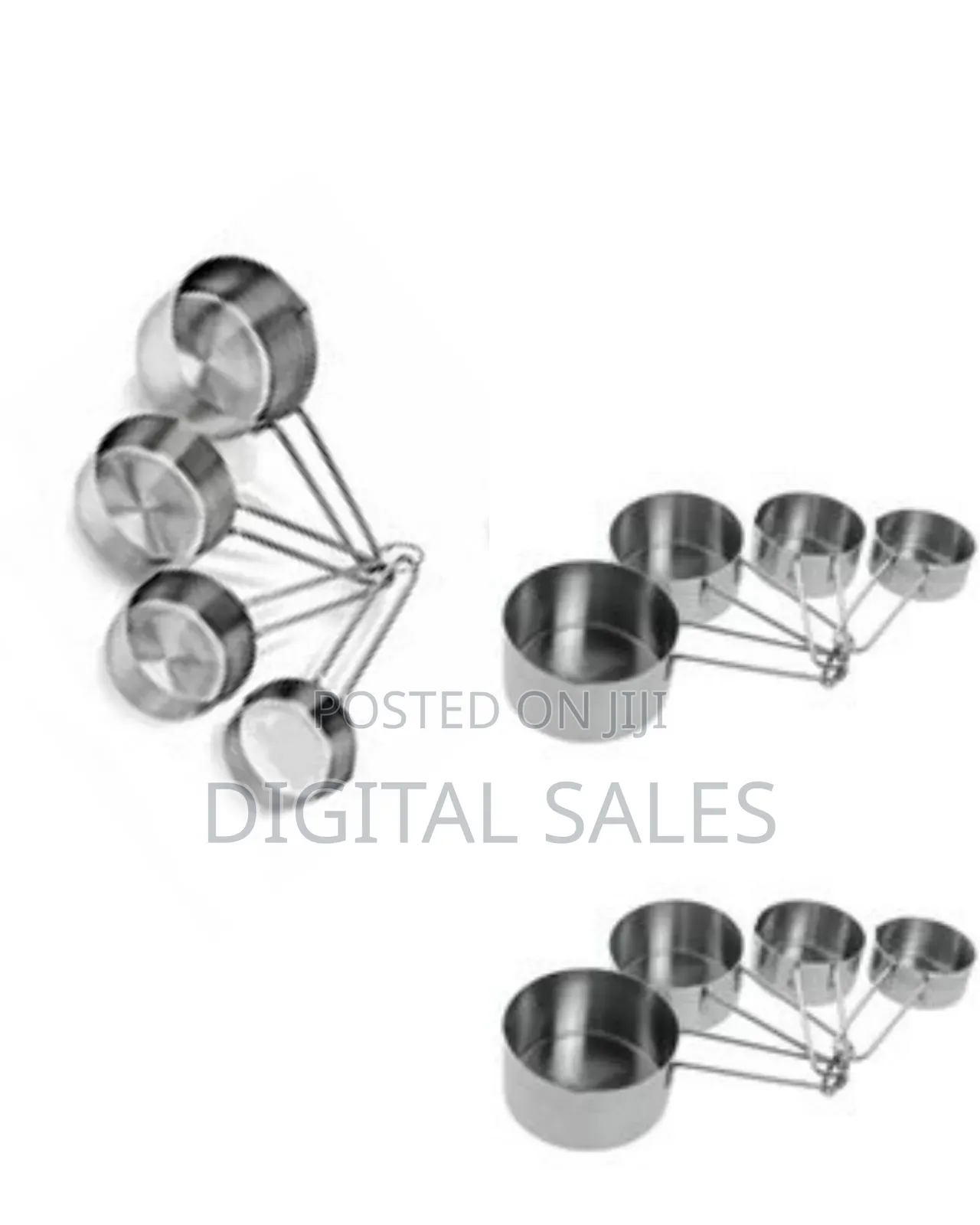 Kitchencraft Stainless Steel Measuring Cups Spoons (4-Piece Set)-