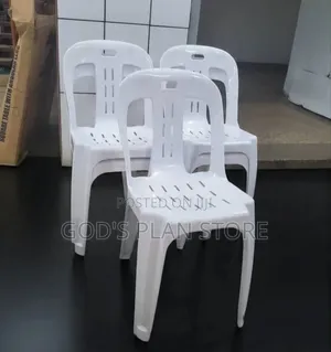 Patio Parties Plastic Chairs Plastic Chairs Armless White