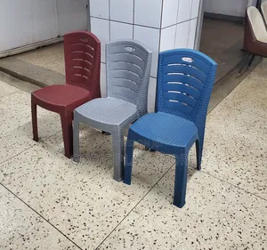 Maroon/Reddish/Gray And Blue Plastic Chairs Plastic Chairs 1pc
