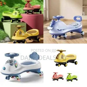 Baybee Gliddo Baby Swing Car for Kids With Led Lights Music Twister
