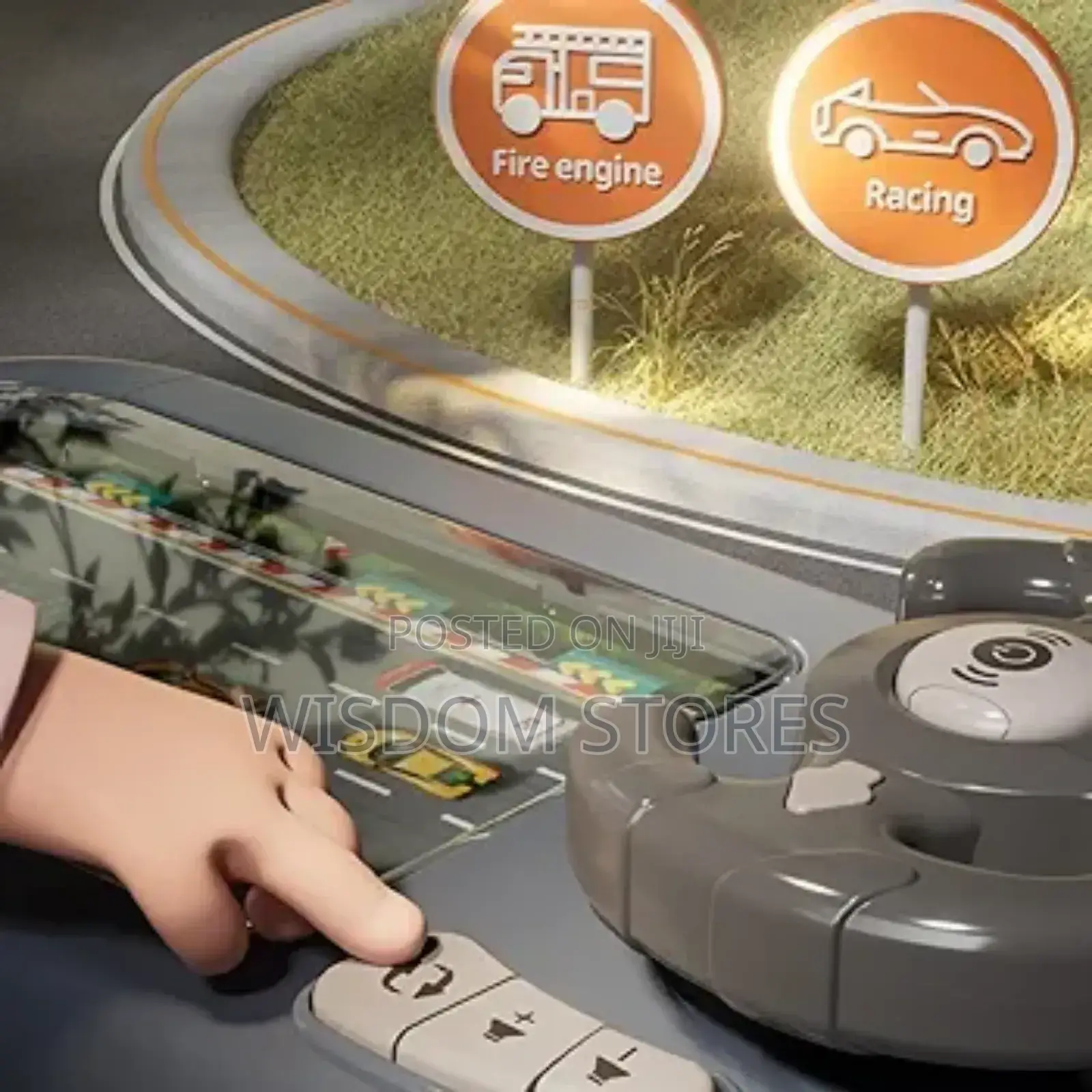 Children's Racing Game Console With Fun Obstacle Avoidance