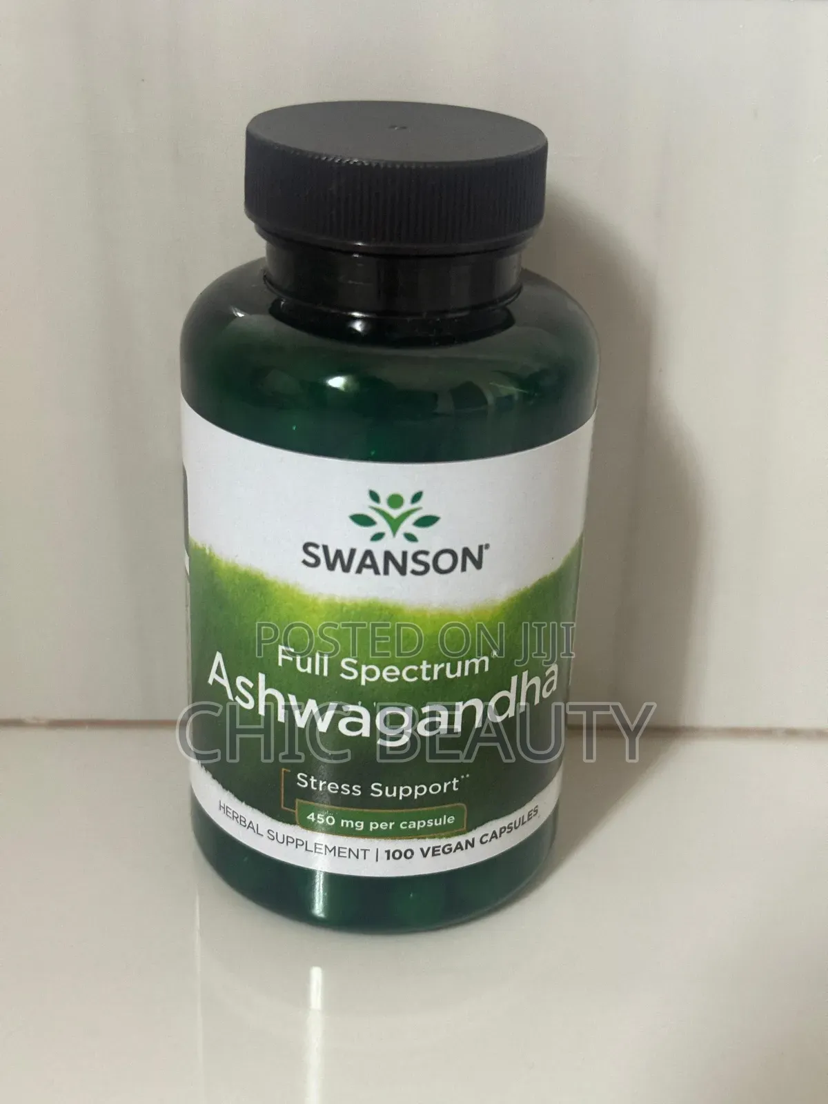 Swanson Full Spectrum Ashwagandha Stress Support 450mg 100 Capsules