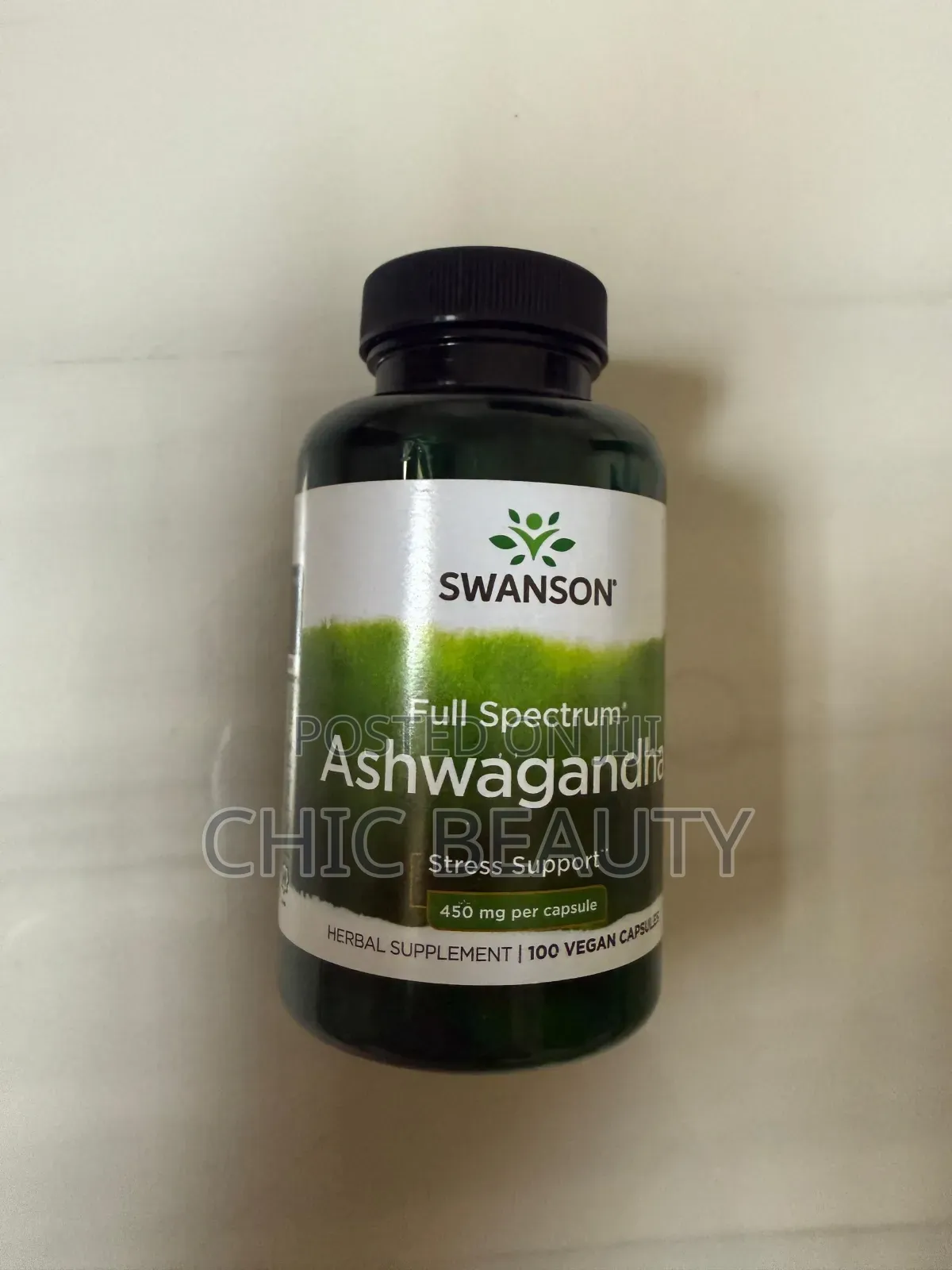 Swanson Full Spectrum Ashwagandha Stress Support 450mg 100 Capsules