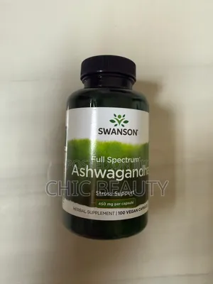 Swanson Full Spectrum Ashwagandha Stress Support 450mg 100 Capsules
