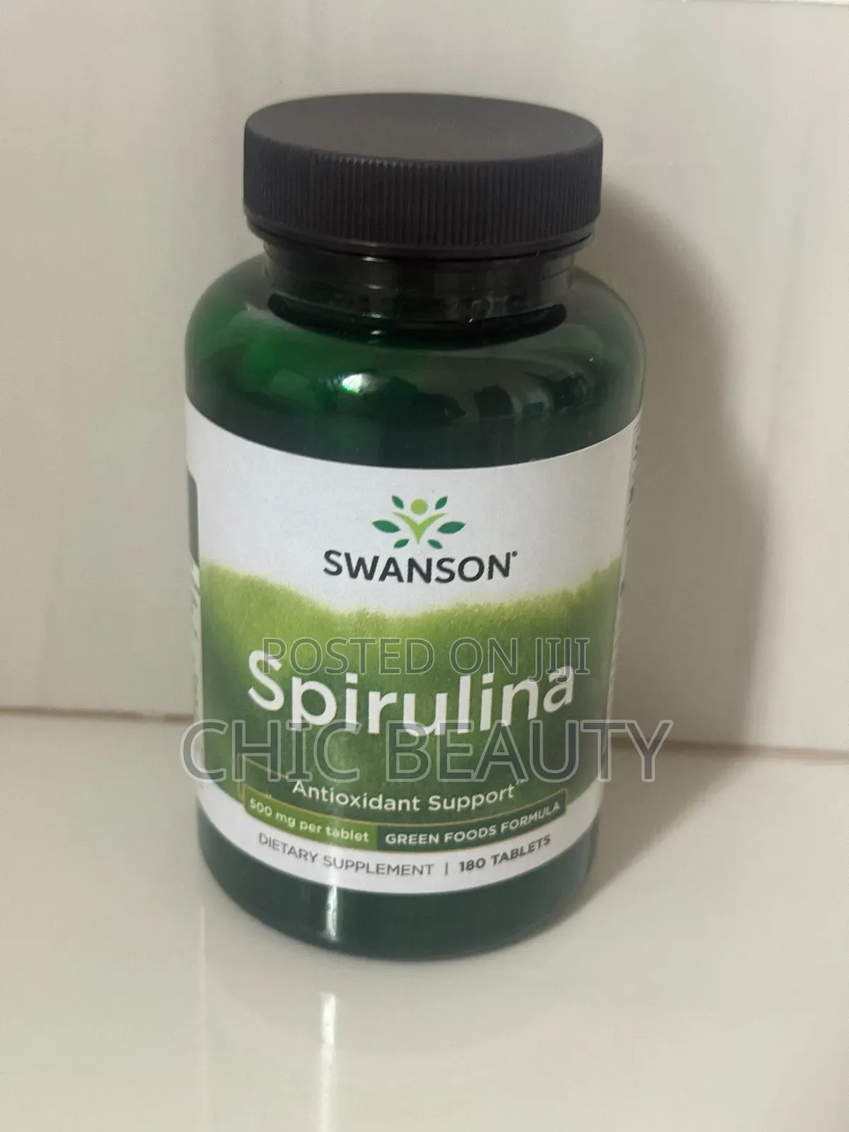 Swanson Spirulina Antioxidant Support 500mg 180 Tablets