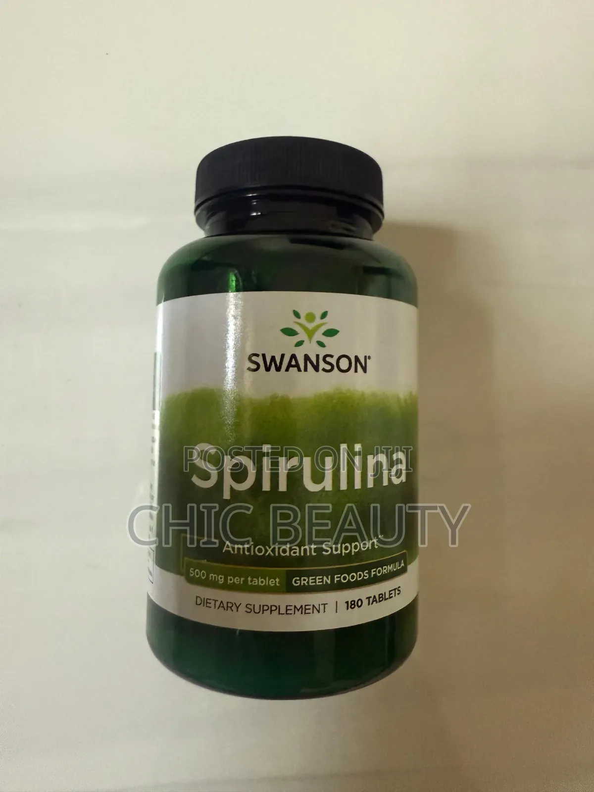 Swanson Spirulina Antioxidant Support 500mg 180 Tablets