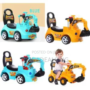 Kids Ride on Crane Push Baby Car, Comfortable Seat With Backrest