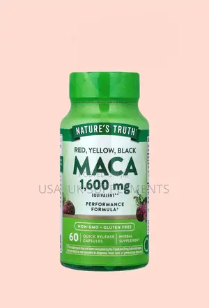 Nature’S Truth 1600mg Red,Yellow,Black Maca 60capsules