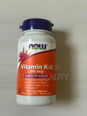 Now Vitamin K-2 100 MCG Bone Health. 100 Vegan Capsules