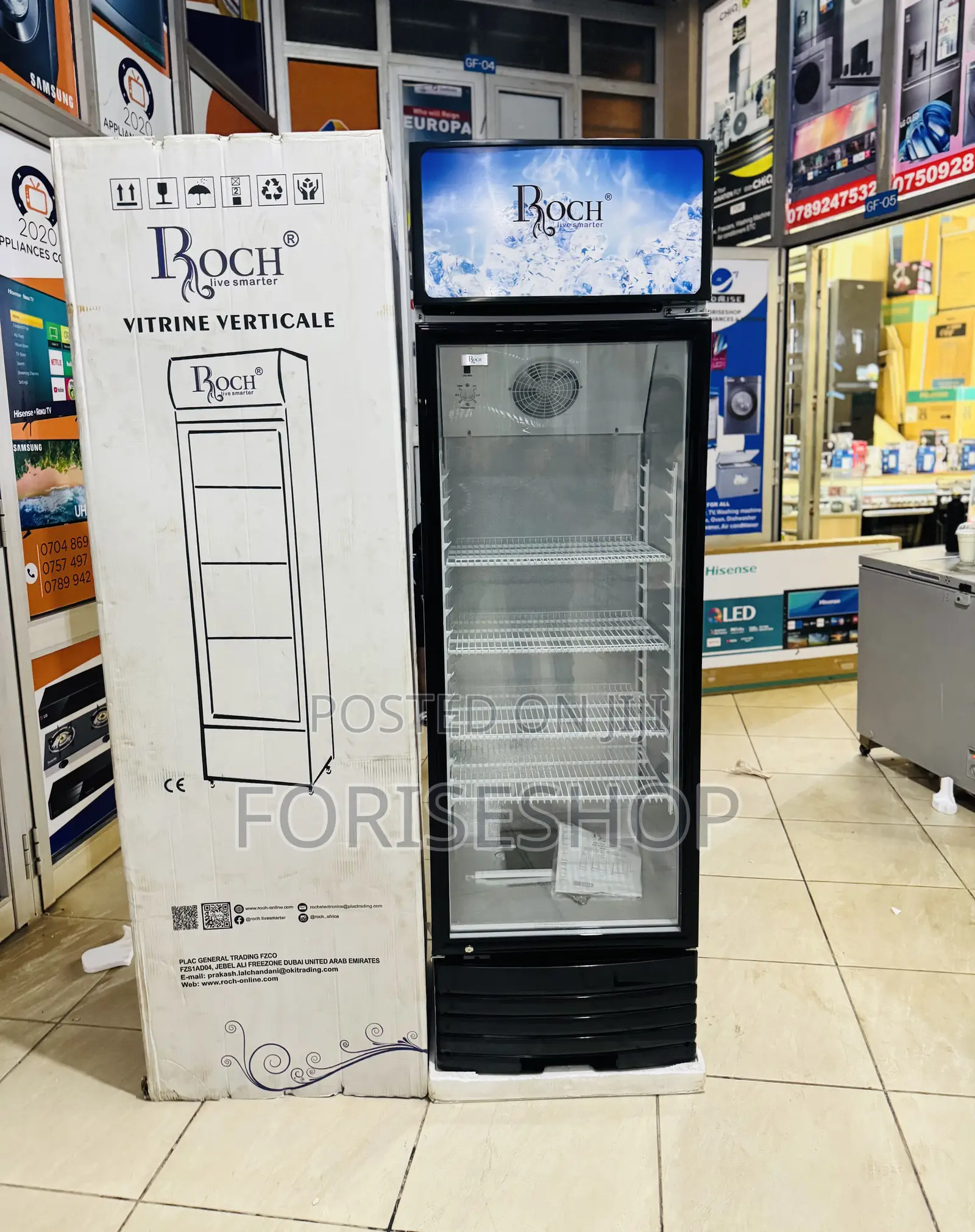 410 Litres Roch Display Chiller Fridge