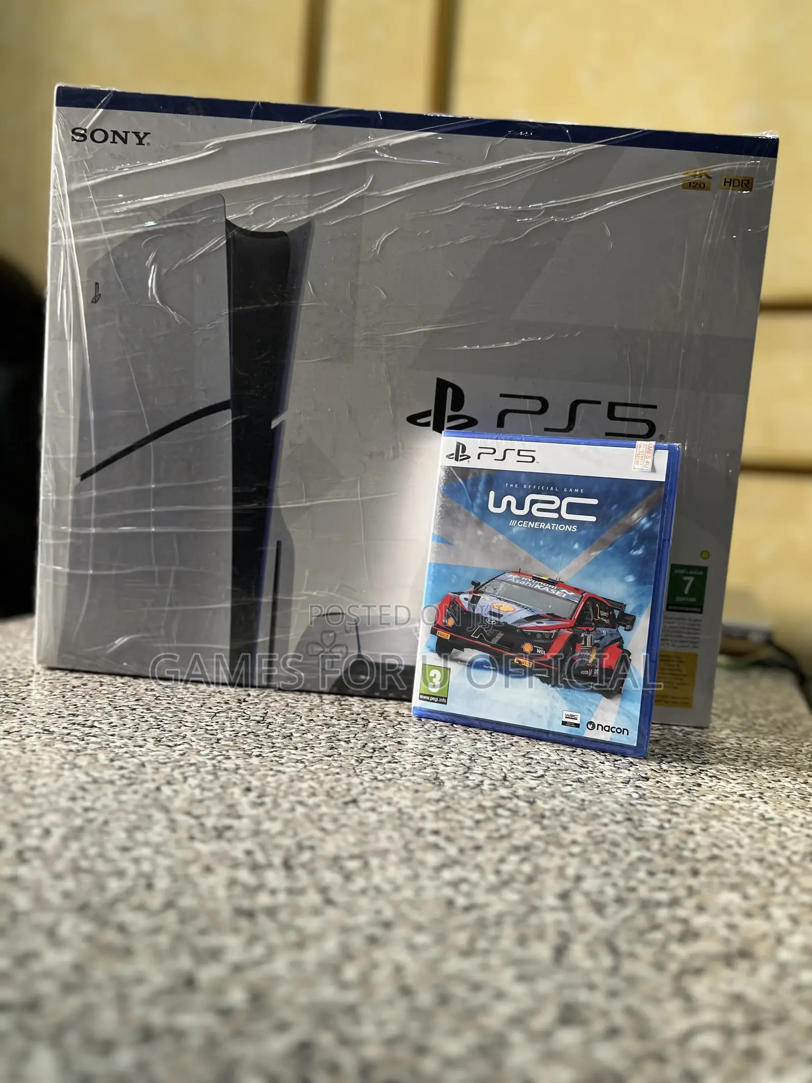 Ps5 Slim Disc Version With Free Wrc Game