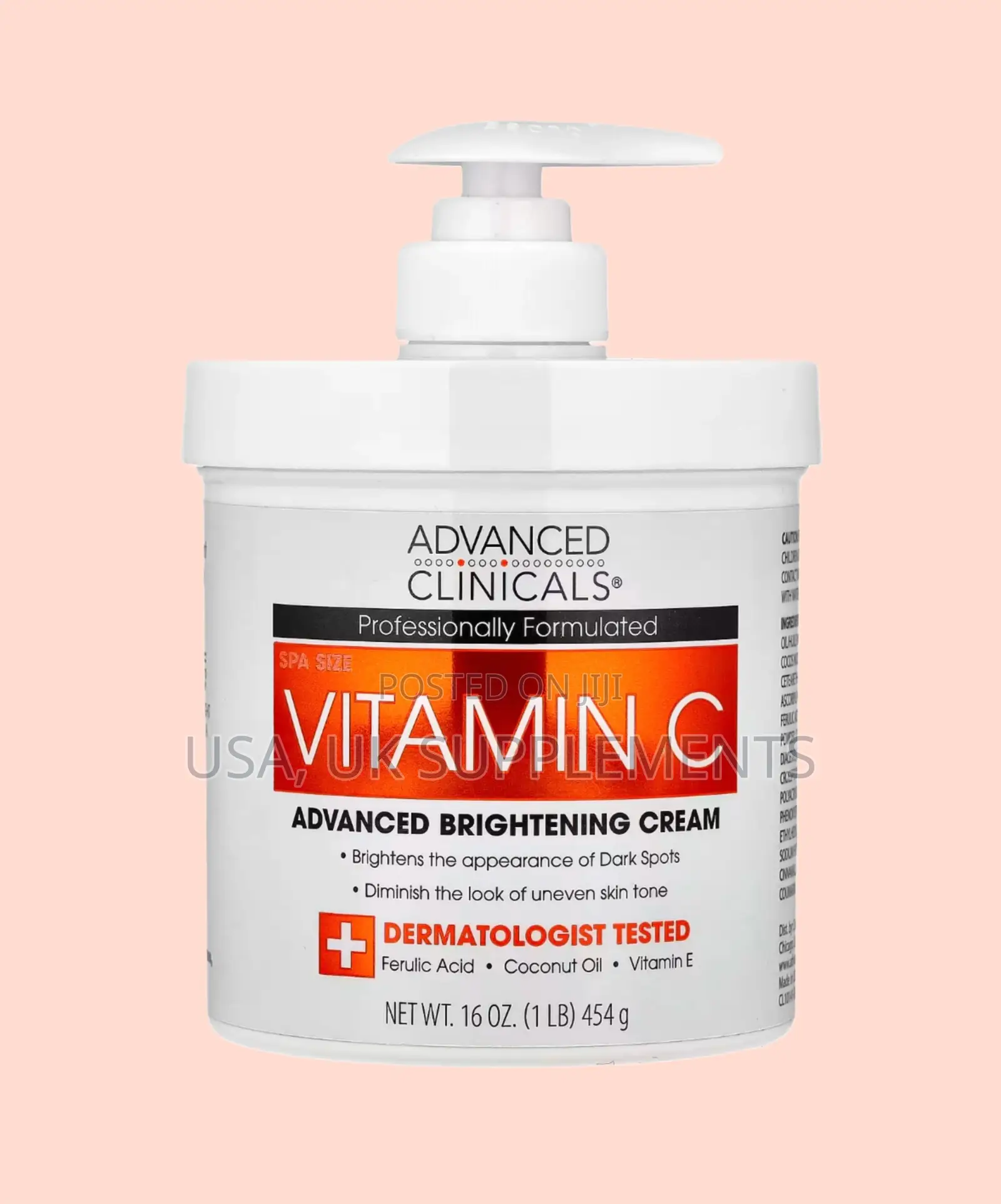 Advanced Clinicals Vitamin C+Turmeric Moisturizing Lotion