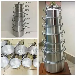 Cookware Set Heavy Duty 14pcs Stainless Aluminium Cookware Pot Sufuria