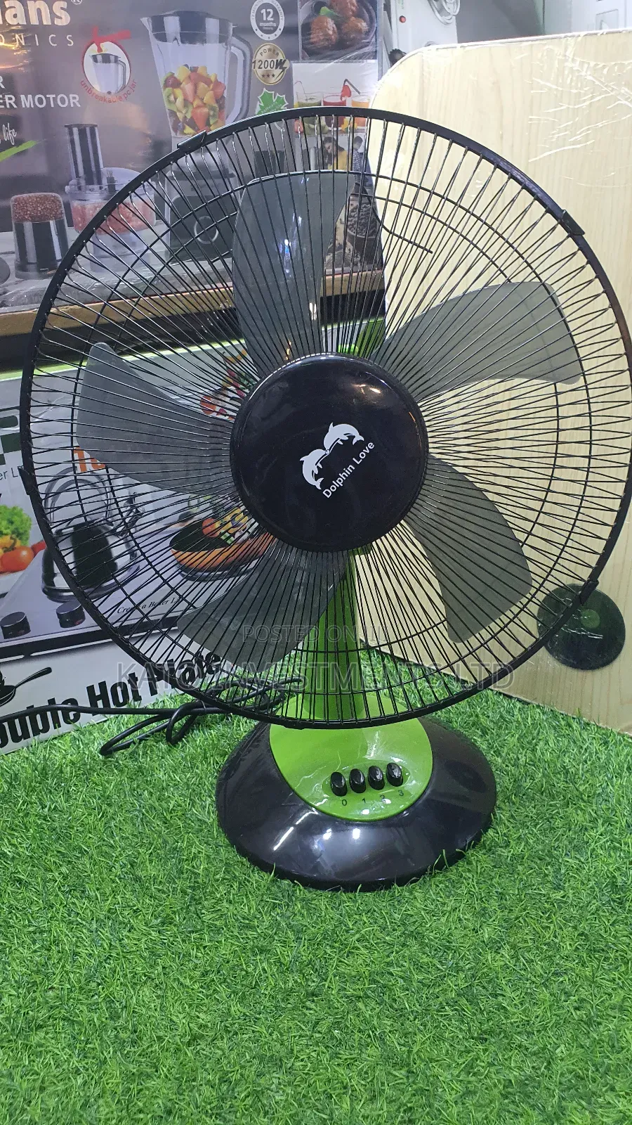 Dolphin Love Table Fan
