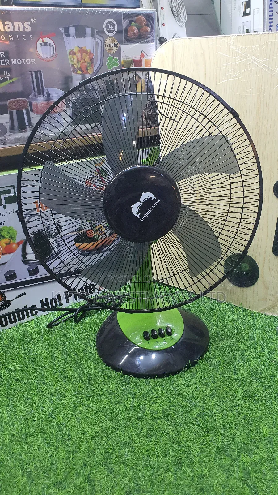 Dolphin Love Table Fan