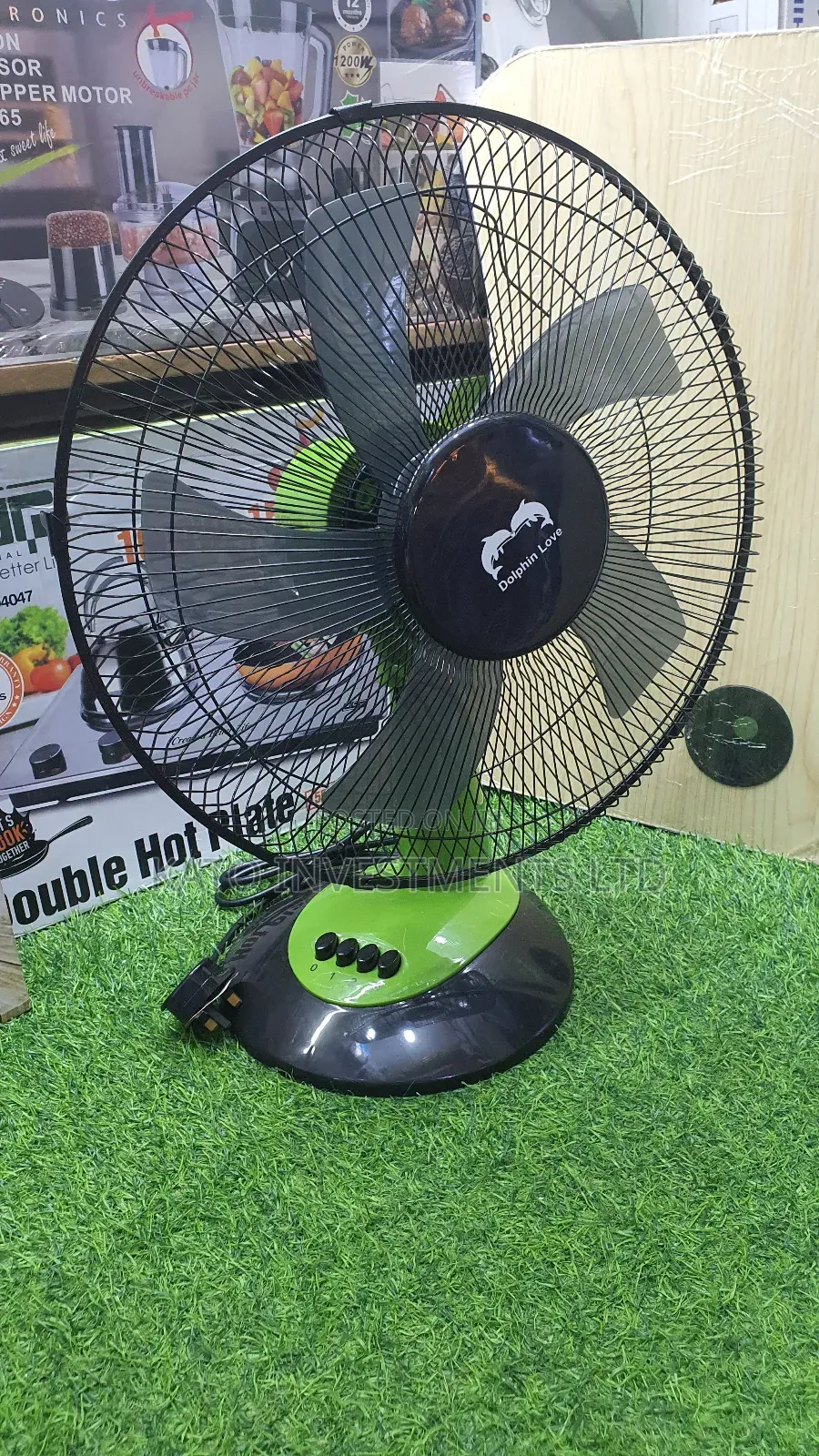Dolphin Love Table Fan