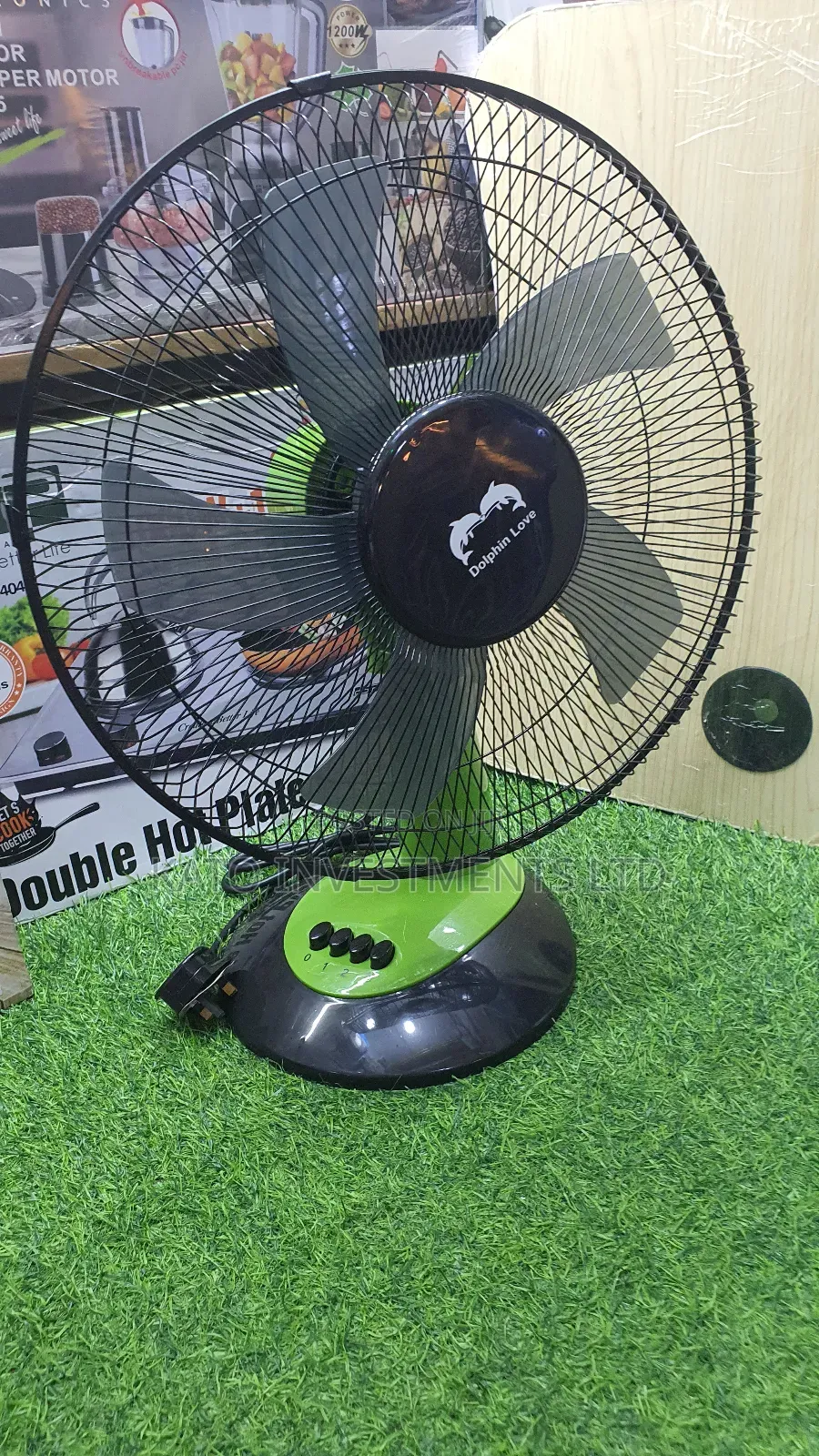 Dolphin Love Table Fan
