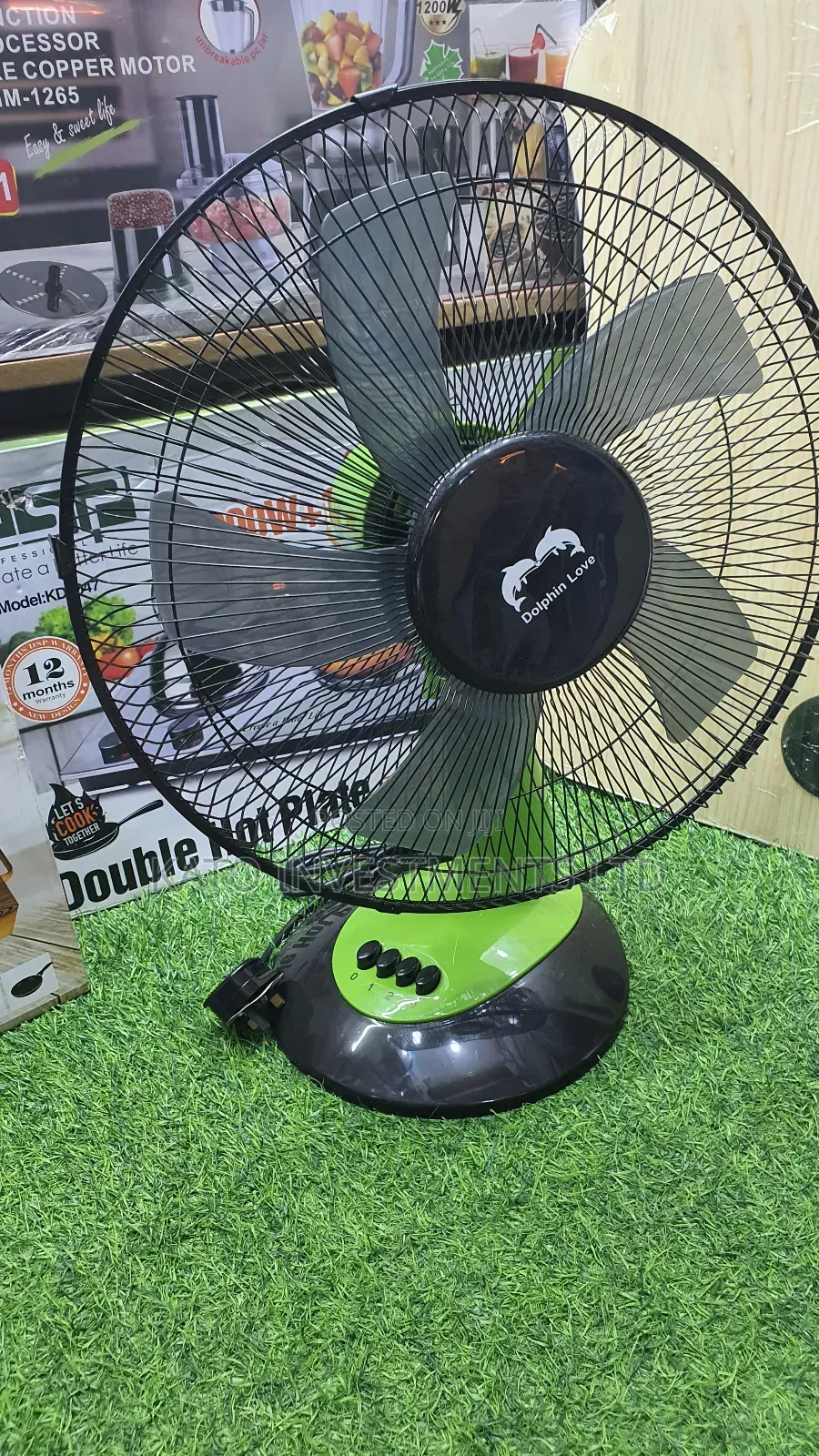 Dolphin Love Table Fan