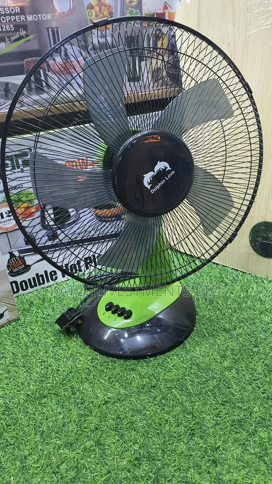 Dolphin Love Table Fan