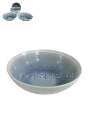 6 Piece Stoneware Large Soup Plates Grain Salad Bowls Kitchen