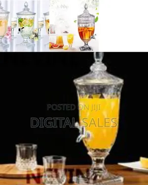 4.5litres Drink Dispensers for Parties Crystal Glass Iced