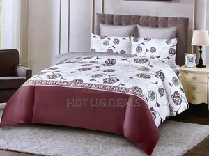 6x6 Bedcover With One Bedsheet And Two Pillow Covers - Multicolored