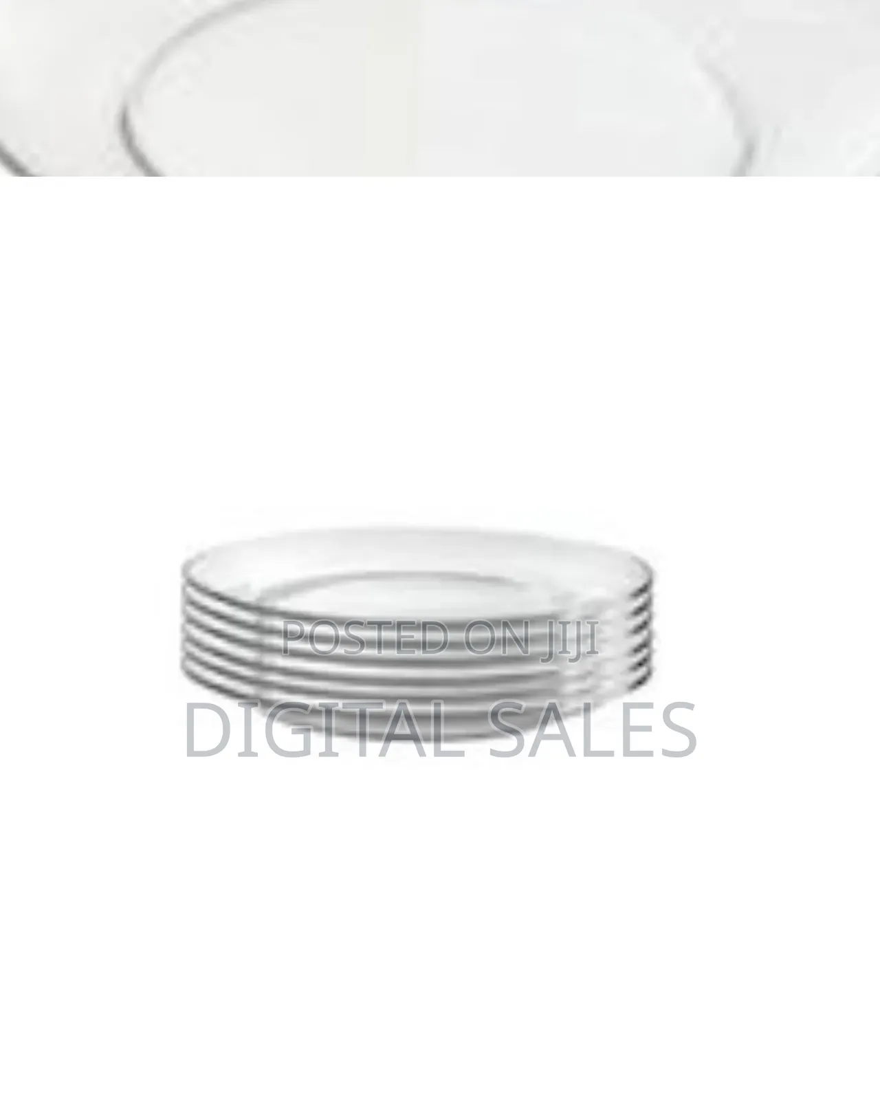 Clear Glass Round Side Plates, 6pcs