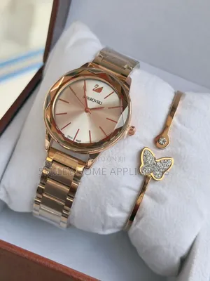 Swarovski Women's Classy Rose Gold Automatic Wrist Time Piece