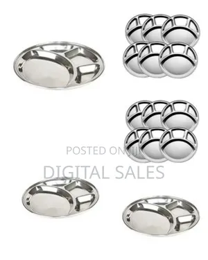 6 Pc Stainless Steel Round 4 In1 Component