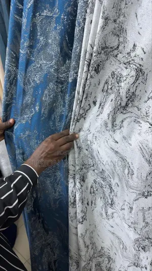 Marble Texture Luxury Curtain Fabric