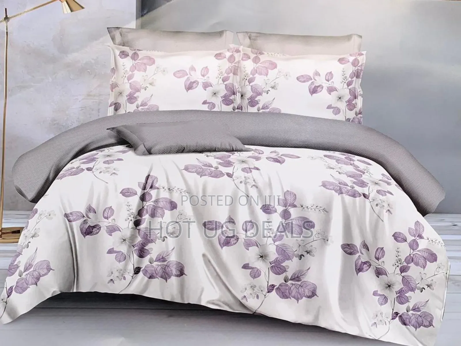 4pcs 6x6 Bedcover With One Bedsheet And Two Pillow Covers - Multicolor