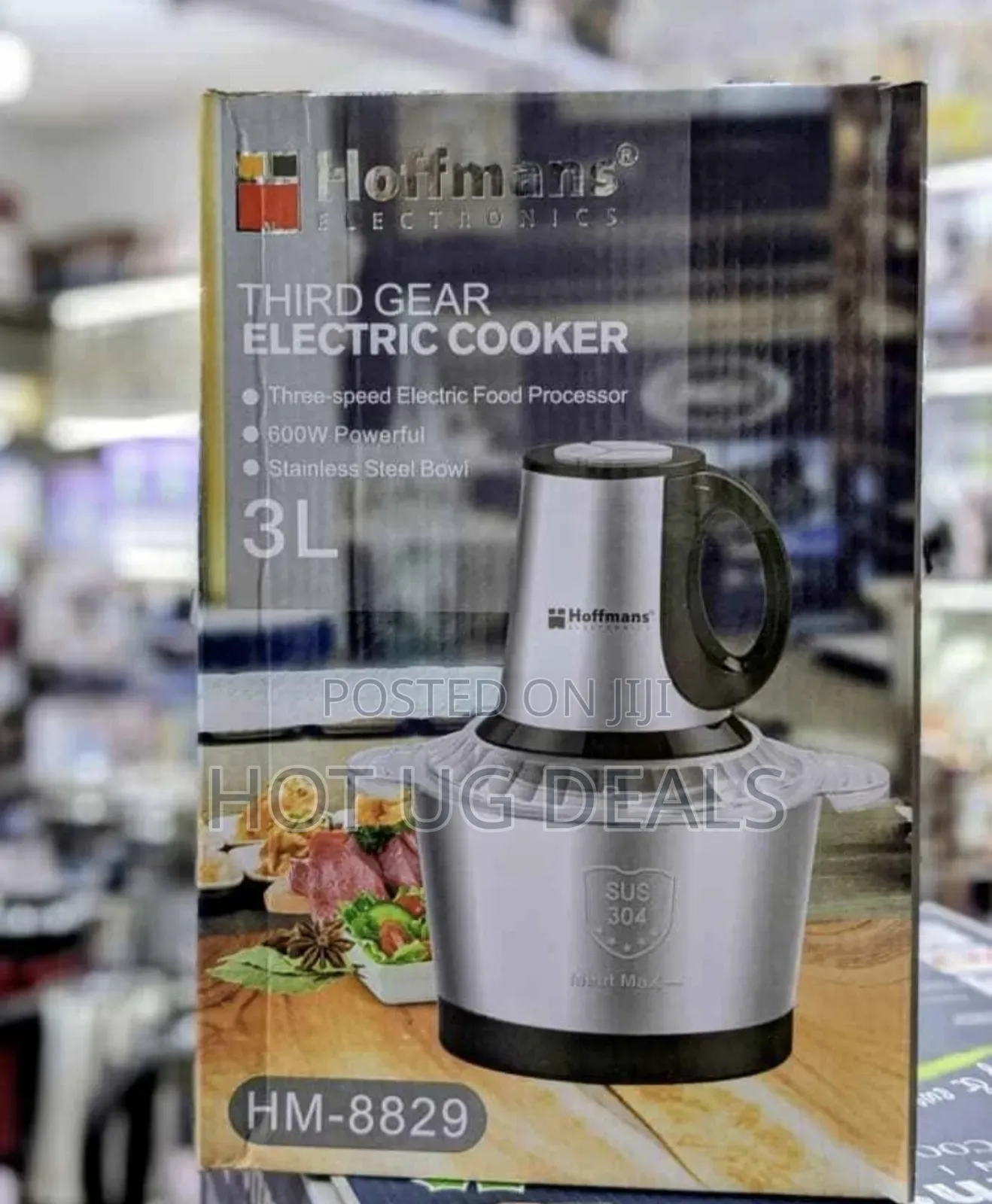 Hoffmans 3l Food Processor, Vegetable Chopper, Meat Grinder