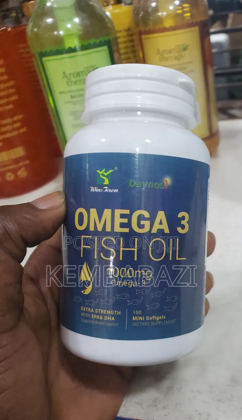 1000mg Omega-3 Fish Oil Dietary Supplements.