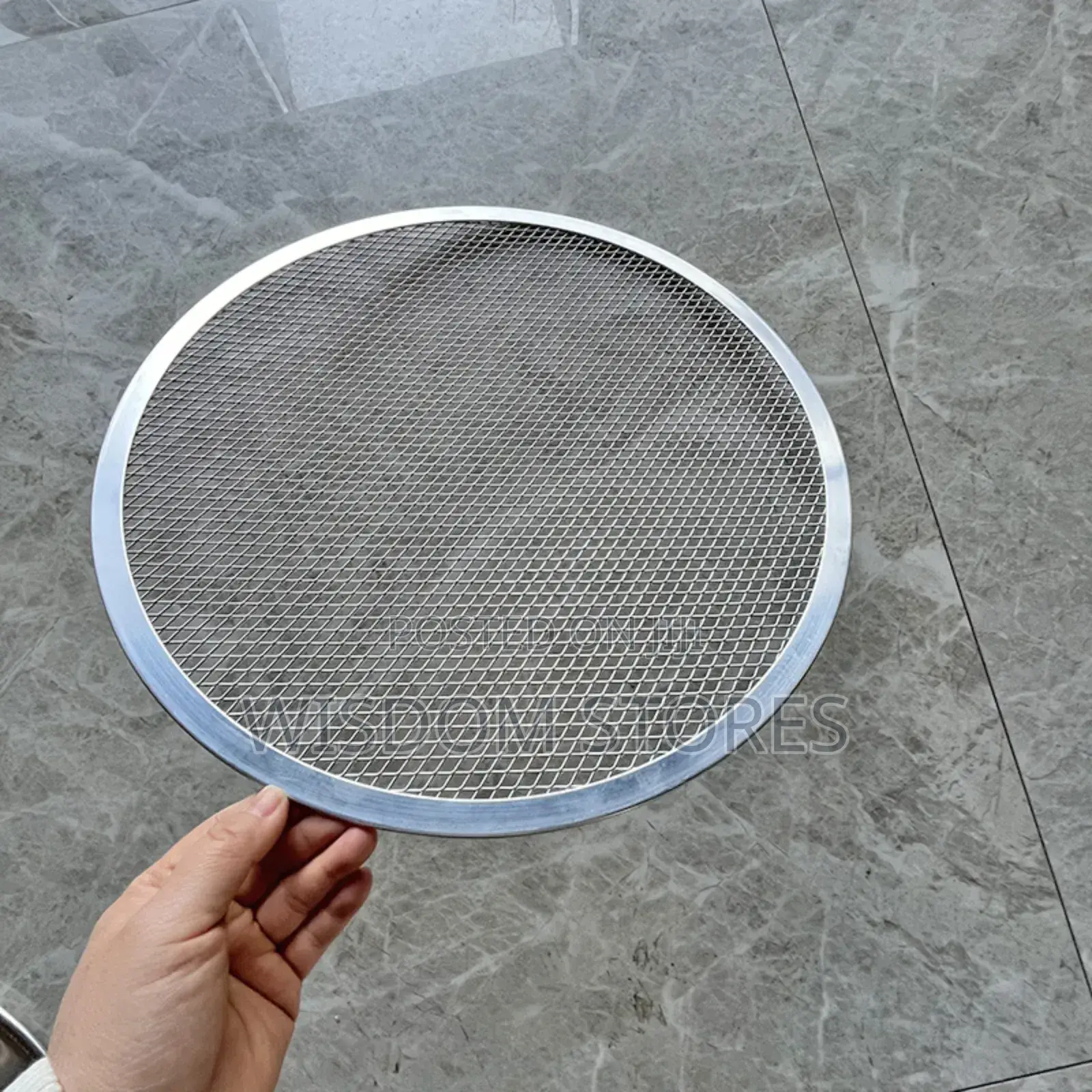Aluminium Perforated Round Pizza Screen Expanded Wire Mesh Pizza Plate