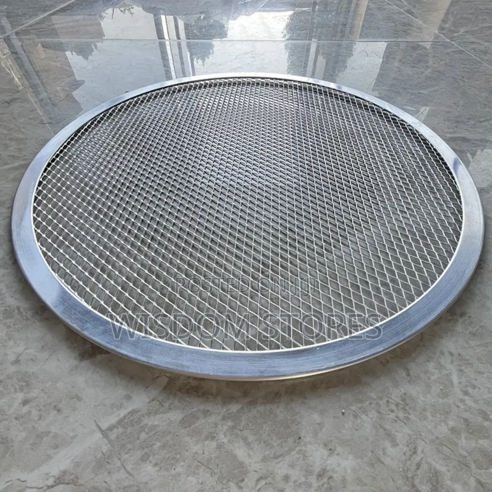 Aluminium Perforated Round Pizza Screen Expanded Wire Mesh Pizza Plate