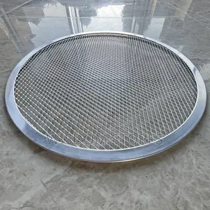 Aluminium Perforated Round Pizza Screen Expanded Wire Mesh Pizza Plate