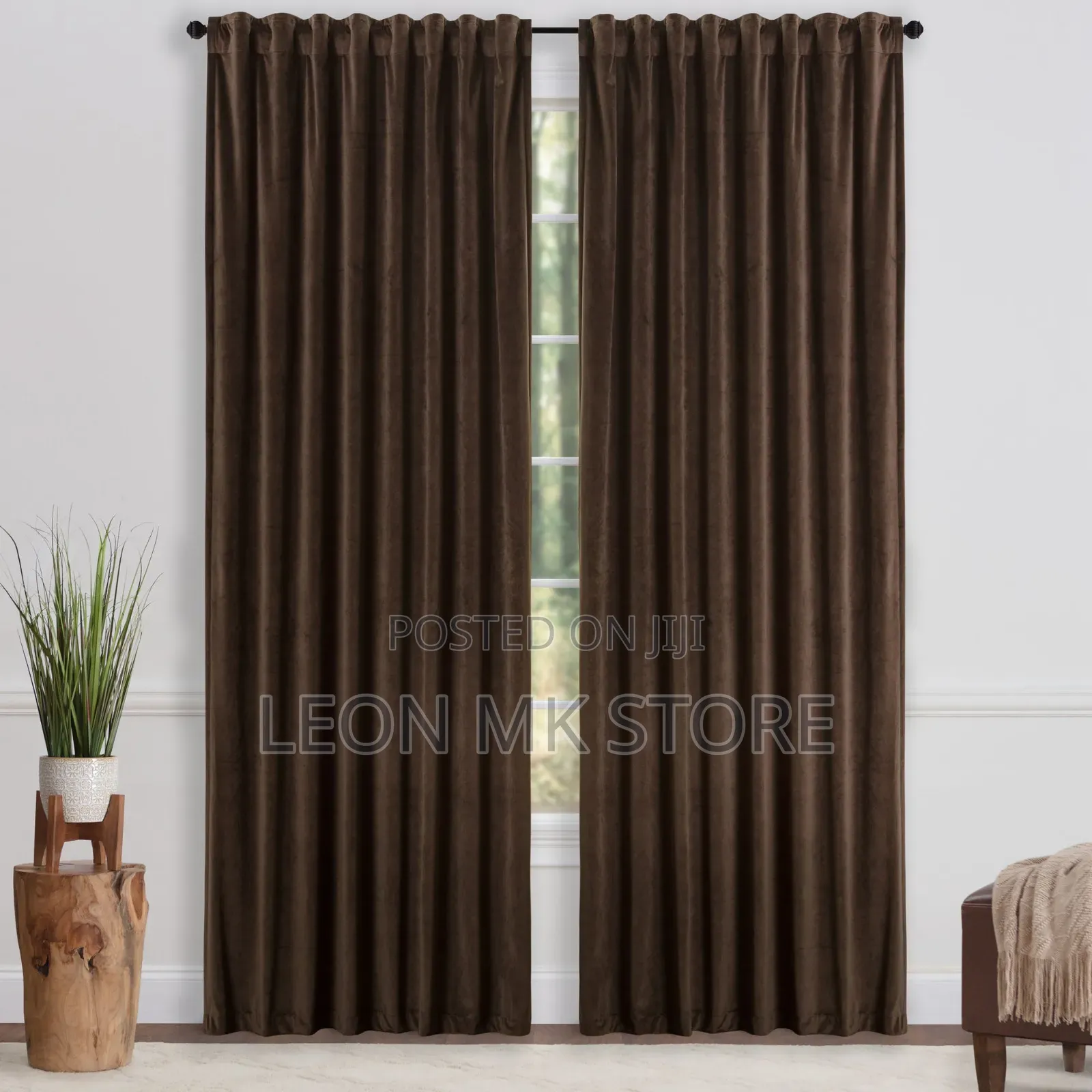 Plain Curtains With Nets