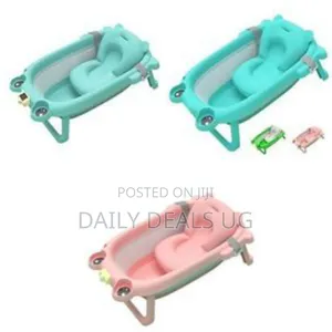 Foldable Baby Bath Tub for 0 to 3 Years Kids, Collapsible Bathing Tub