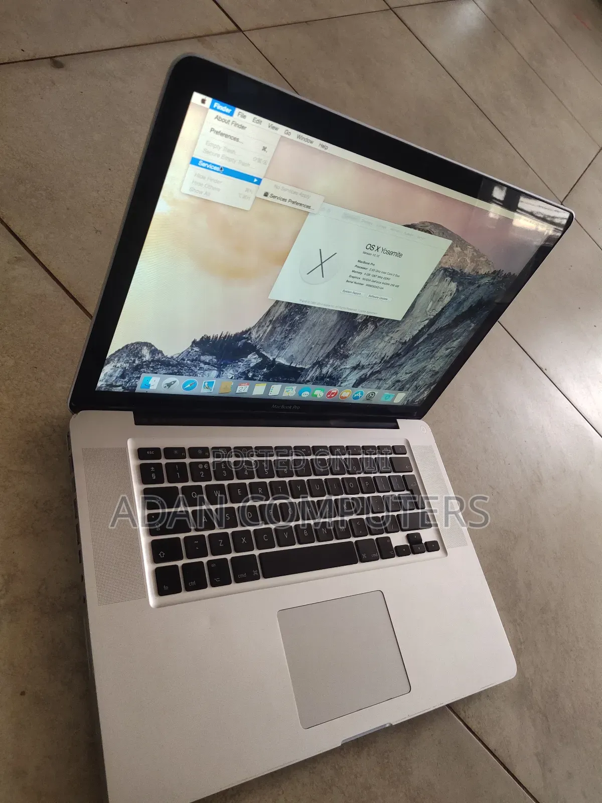 Laptop Apple MacBook Pro 4GB Nvidia HDD 500GB