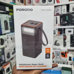 65w Porodo Power Bank 60000mah/Multi Device Pd Charger