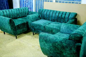 Green v Shaped Sofa