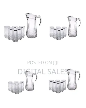 Luminarc 6 Piece Luminarc Glasses and 1piece Jug Water Set-Colorless