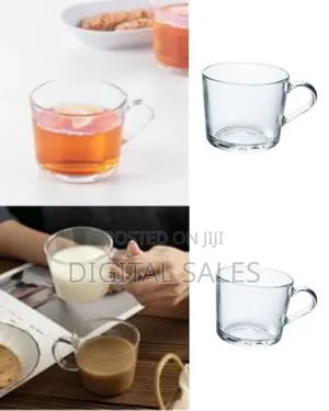 6 PCS of Plain Coffee Tea Glass Cups