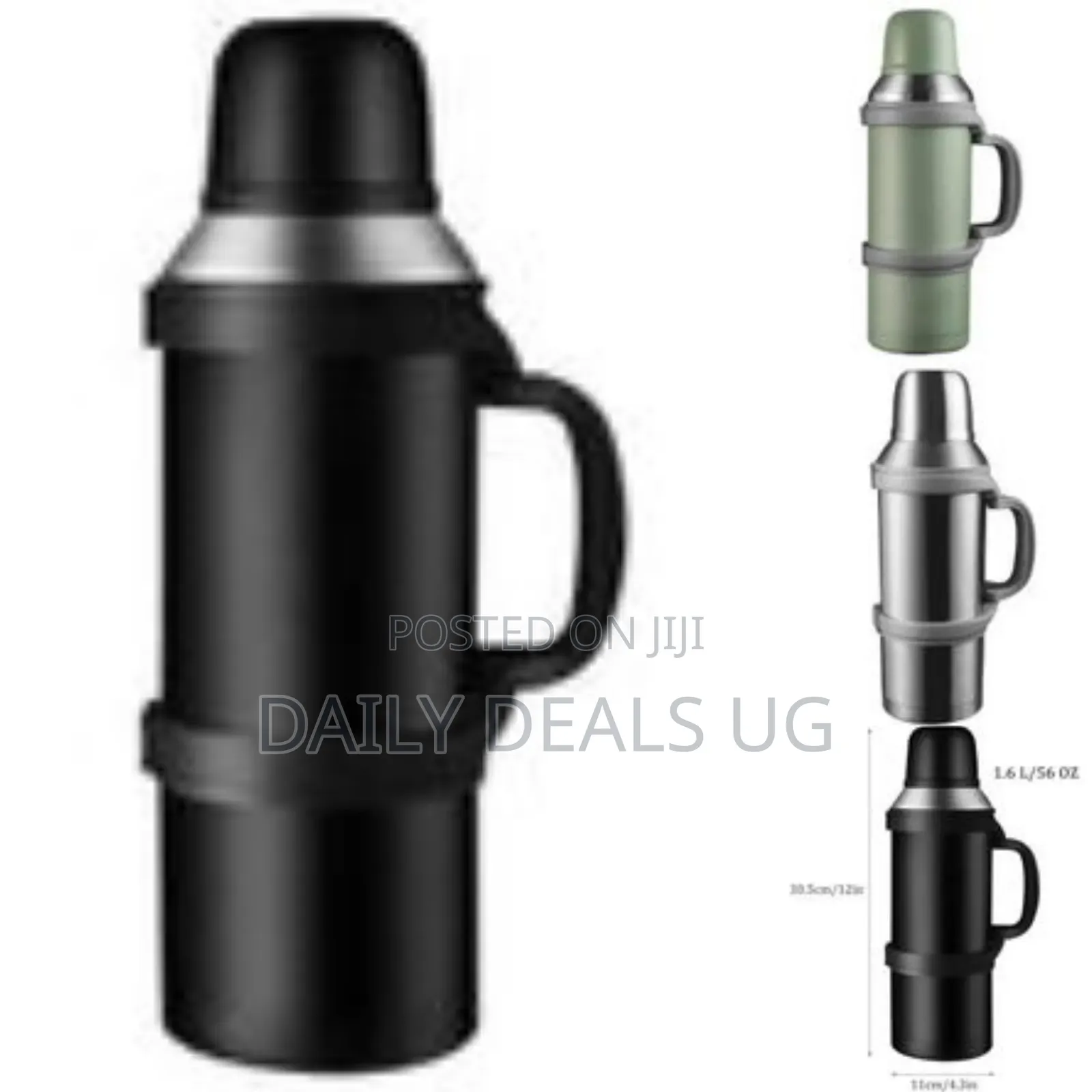 1600ml Large Capacity Stainless Steel Vacuum Flask With Cup