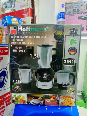 Hoffmans Electronics 3-in-1 Blender Dry Mill, Model Hm-2064